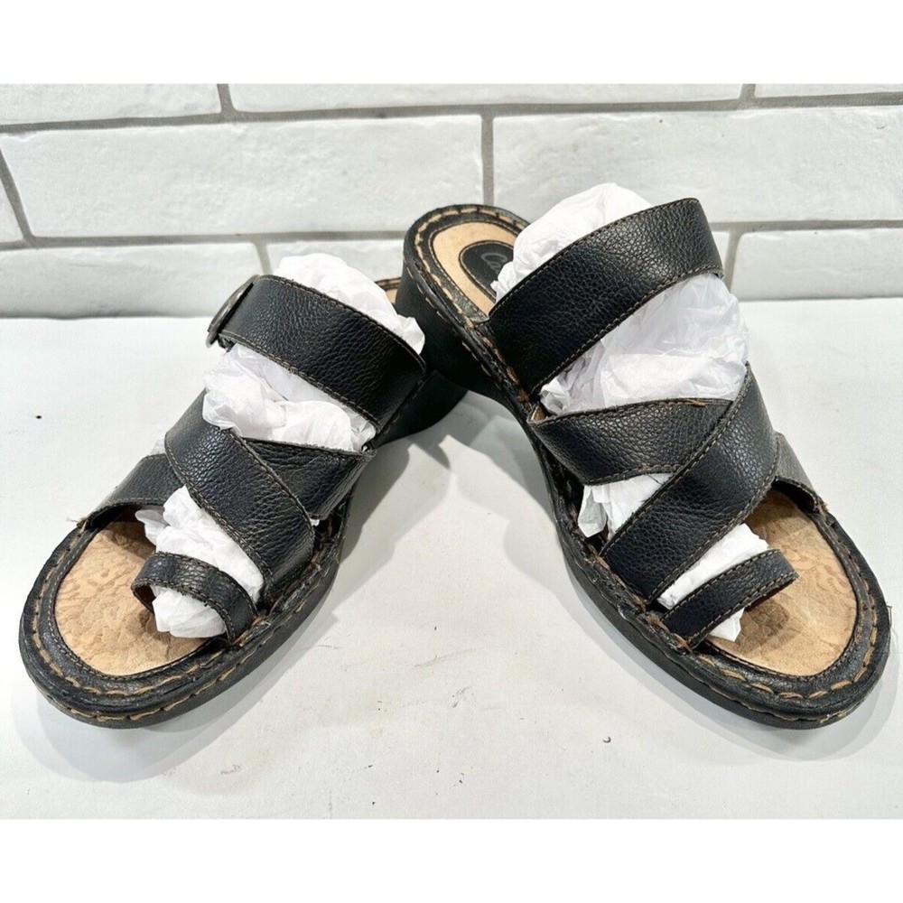 Cabela's Sandal Women's Size 11M Boho Brown Leather‎ Thong Style Slip On